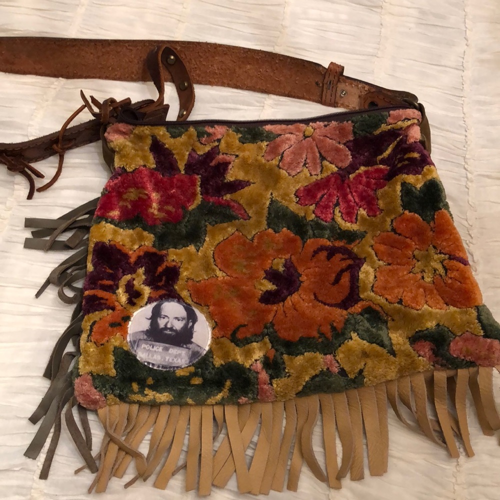 Vintage tapestry Willie Nelson purse